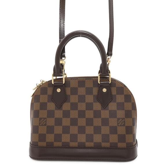 LOUIS VUITTON Red Damier Alma Bag - Picture 1 of 16